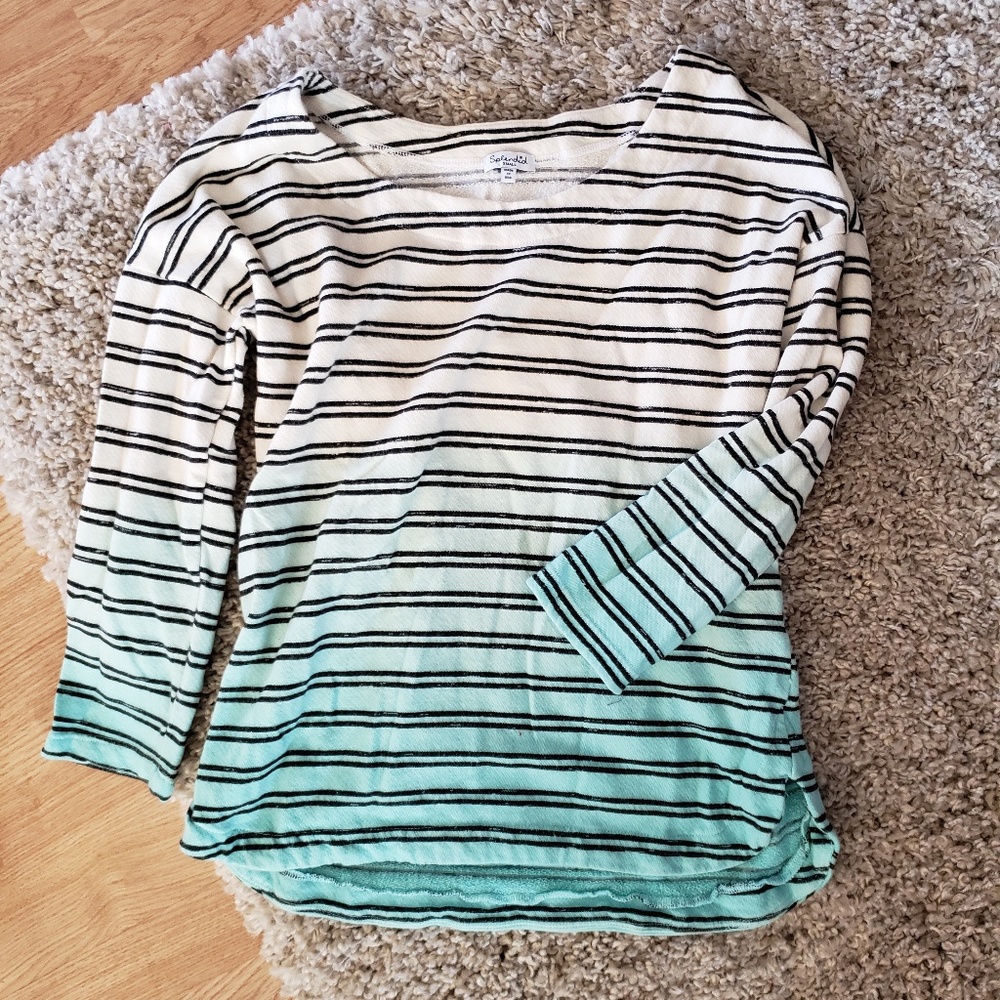 Splendid Dip-Dyed French Terry Pullover